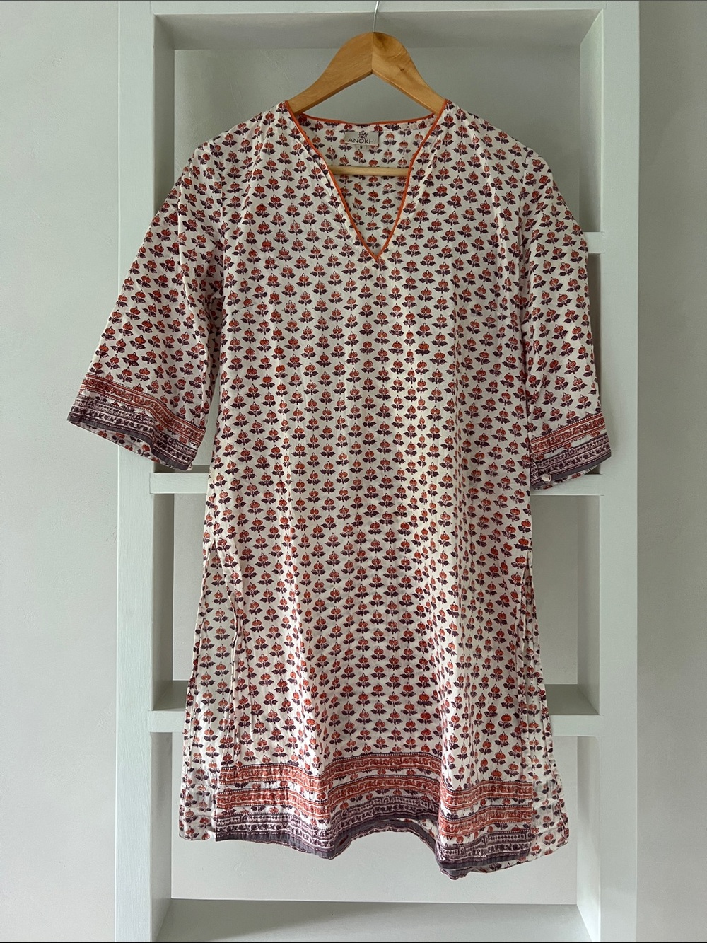 Anokhi Hand Printed Indian Tunic